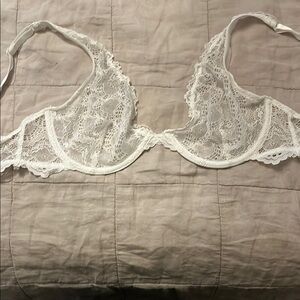 Free People Lace Bra in White